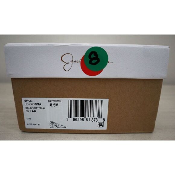 Jessica Simpson Women's Sz 8.5M Clear Syrina Lucite Slingback Pumps Heels - Picture 12 of 12